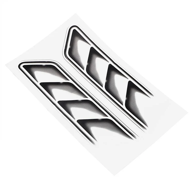 Car Hood Stickers 3D Design Car Trim Decoration Stickers Decals, Size: 37x21cm