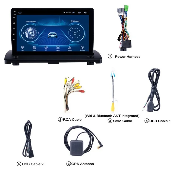 1g+16g HD de Navegação de Carro Android Grande Para Volvo XC90 04-14