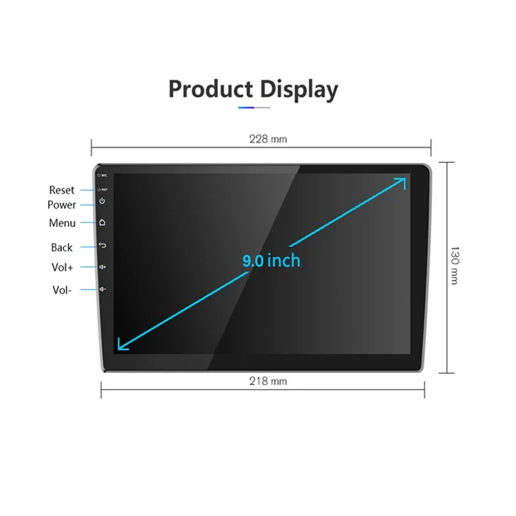 R-750 GPS Navigator de 9 Pulgadas 1g+16 gb HD IPS Pantalla Android 11 Reproductor de Automóvil FM Incorporado FM