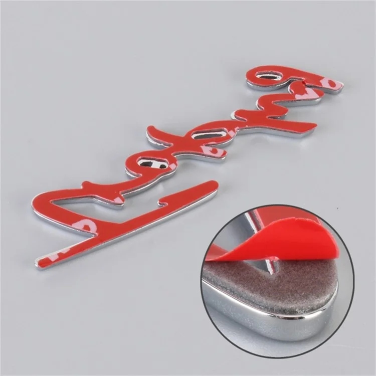 TROPHY Letter Aluminum Alloy Label Decor Self Adhesive Car Decal Sticker SUV Decoration - Silver