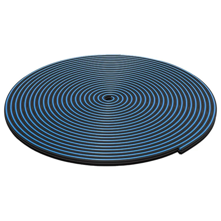 8m Car Wheel Hub Door Trunk Lid PVC Decorative Strip Anti-collision Protection Strip - Blue