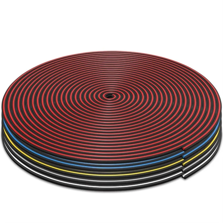 8m Car Wheel Hub Door Trunk Lid PVC Decorative Strip Anti-collision Protection Strip - Blue