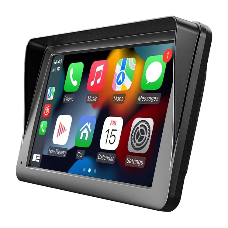 Lecteur de voiture portable avec écran tactile HD de 7,0 pouces W505E et télécommande à double fréquence 2,4 GHz / 5 GHz FM