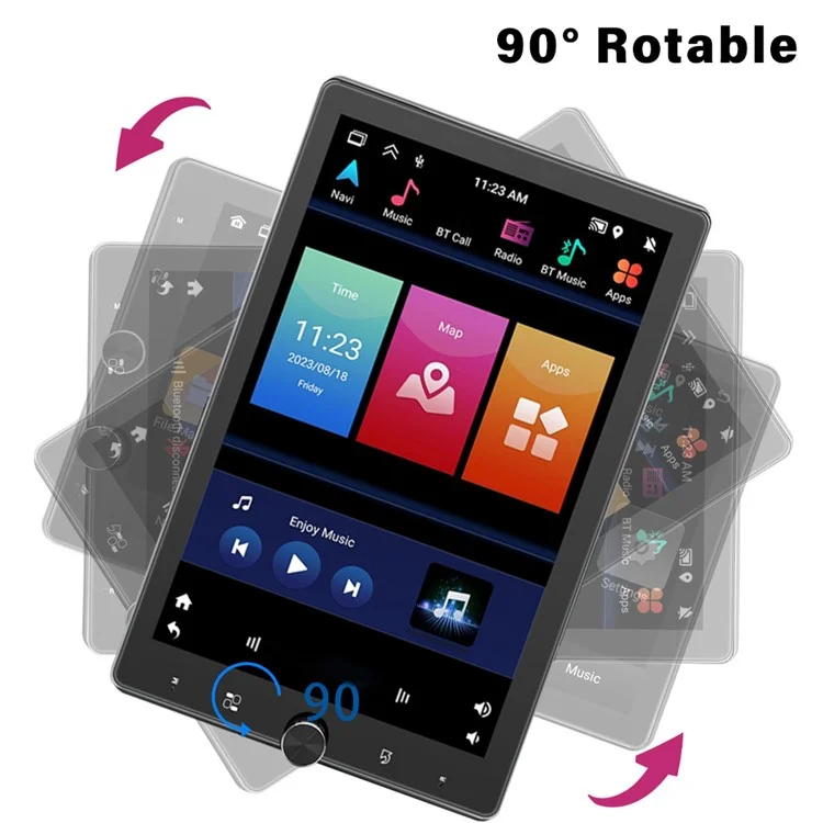 1531A 10.4 inch Carplay with Backup Camera Android 13 Touchscreen Car Radio with FM / Wifi / Mirror Link