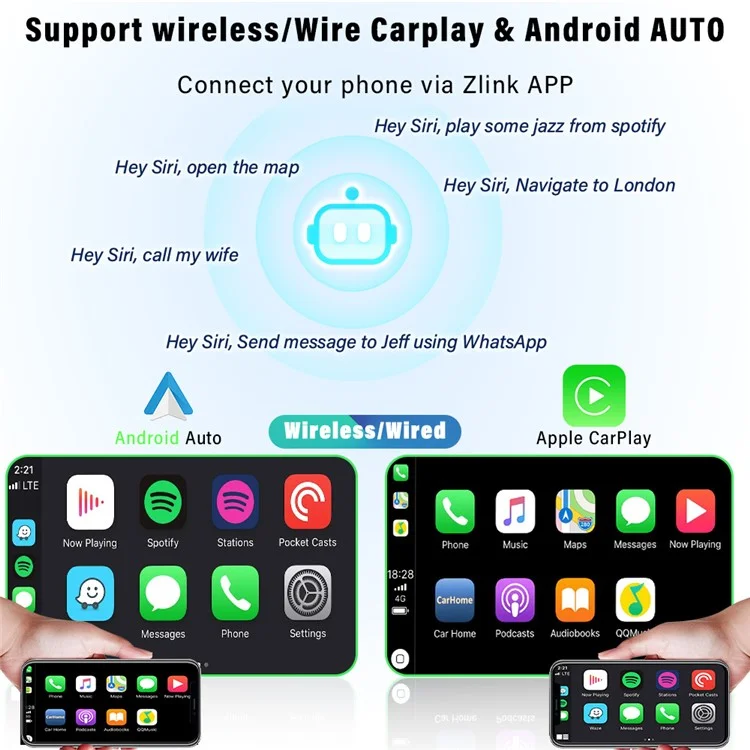 1531A 10.4 inch Carplay with Backup Camera Android 13 Touchscreen Car Radio with FM / Wifi / Mirror Link