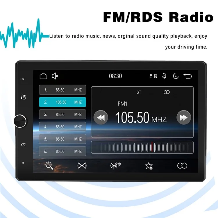 1531A 10.4 inch Carplay with Backup Camera Android 13 Touchscreen Car Radio with FM / Wifi / Mirror Link