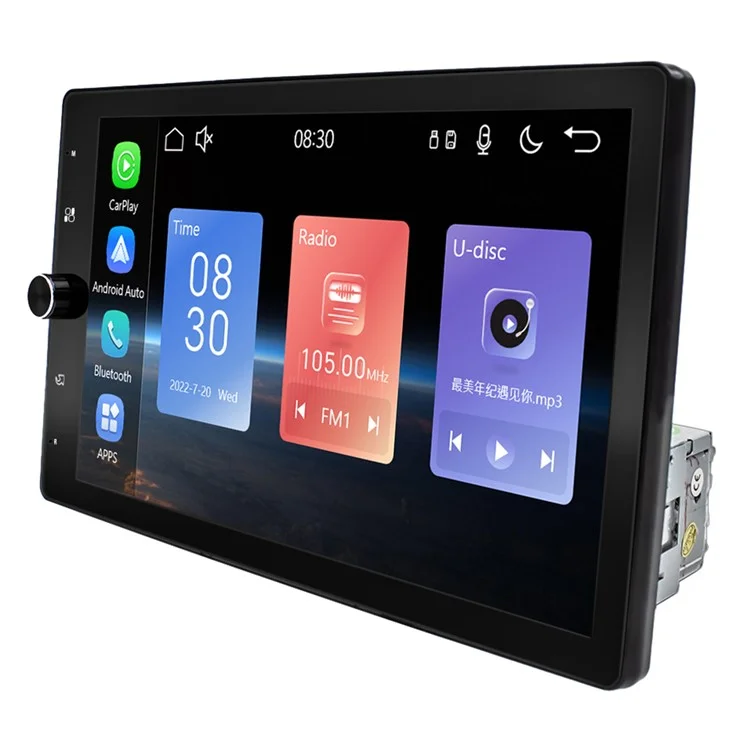 1531W 10.4-inch Carplay + Android Auto Bluetooth-compatible Navigation Multimedia Player Car FM Radio