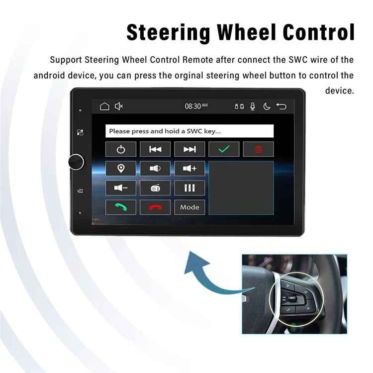 1531W 10.4-inch Carplay + Android Auto Bluetooth-compatible Navigation Multimedia Player Car FM Radio