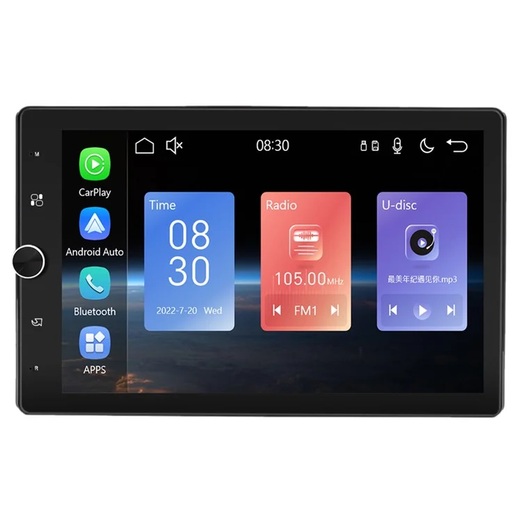 1531W 10.4-inch Carplay + Android Auto Bluetooth-compatible Navigation Multimedia Player Car FM Radio