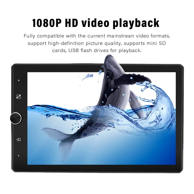 1531W 10.4-inch Carplay + Android Auto Bluetooth-compatible Navigation Multimedia Player Car FM Radio