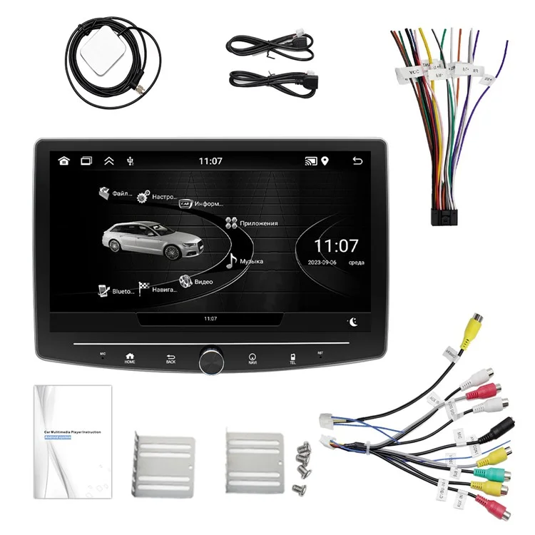 1313A Wireless CarPlay Car Stereo 10.1 Zoll CarPlay und Android Auto Bildschirm mit Rückfahrkamera