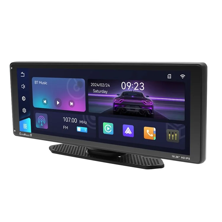 901W 10.26-дюймовый беспроводной кар-плеер Carplay Bluetooth MP5 с автомобильным FM-радио и камерой заднего вида