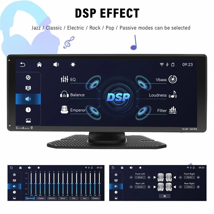 901W 10.26-дюймовый беспроводной кар-плеер Carplay Bluetooth MP5 с автомобильным FM-радио и камерой заднего вида