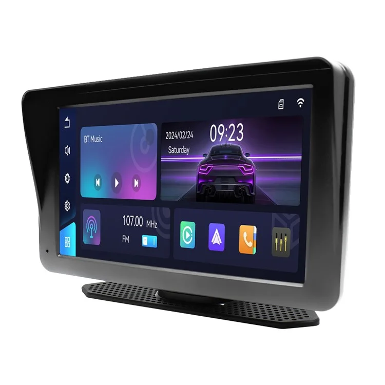 Автомобильная стереосистема 701W с 7-дюймовым экраном, Bluetooth, беспроводным CarPlay и камерой заднего вида