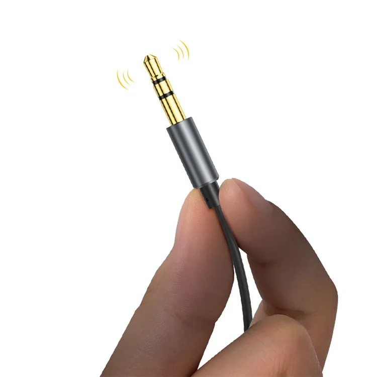 USAMS US-SJ464 Wireless Bluetooth-compatible Adapter Receiver Car Aux Audio Receiver Gold-Plated 3.5mm Connector