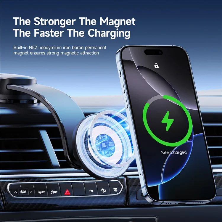Duzzona V5 Pro 15W Магнитное Беспроводное Зарядное Устройство Для Iphone 16-15 Зарядка Серии (сертифицирован Qi2)