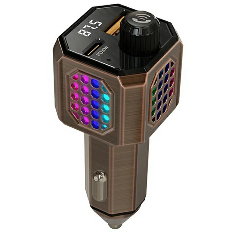 C70 Car Charger Adapter Zinc Alloy PD 30W Fast Charging Cigarette Lighter Compatible with All Phones