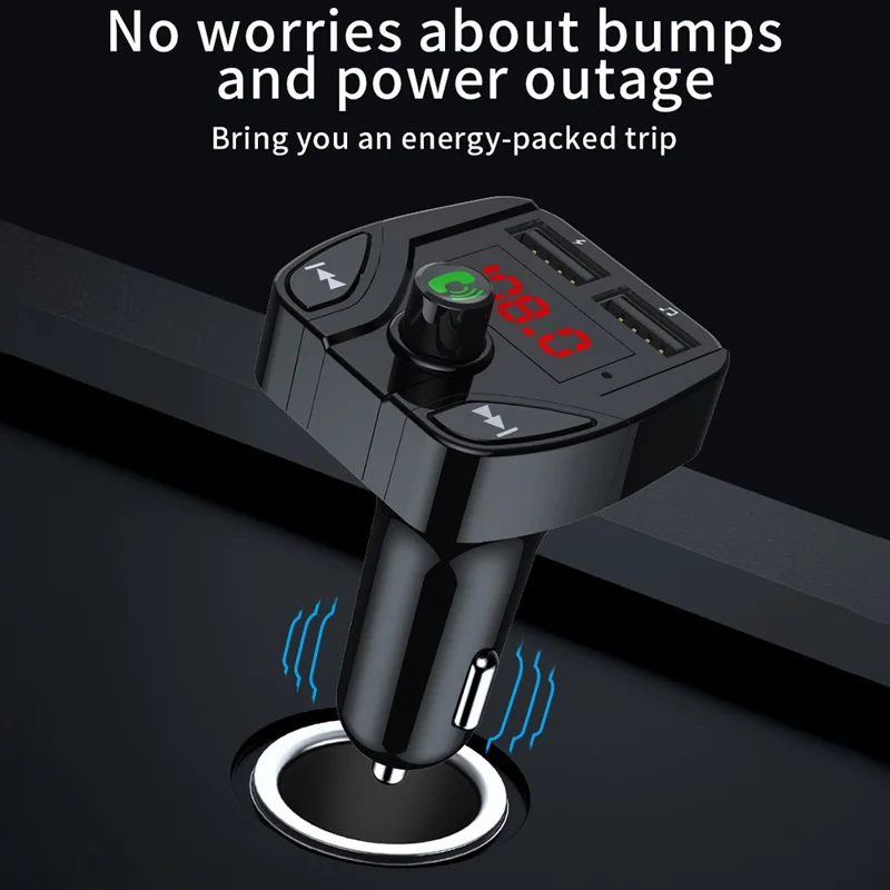 X2 Auto MP3-Player Bluetooth-kompatibel Freisprecheinrichtung FM-Transmitter mit 3,1A USB-Ladeanschluss