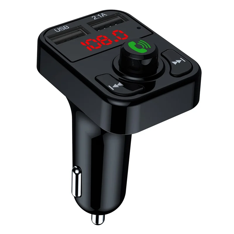 X3 Car FM Radio Bluetooth-Compatible Hands Free Calling MP3 Player Music Receiver with 3.1A USB Charging Port