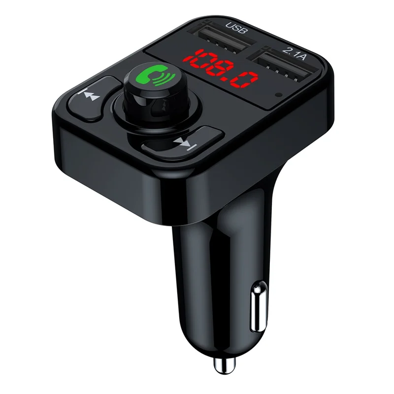 X3 Car FM Radio Bluetooth-Compatible Hands Free Calling MP3 Player Music Receiver with 3.1A USB Charging Port