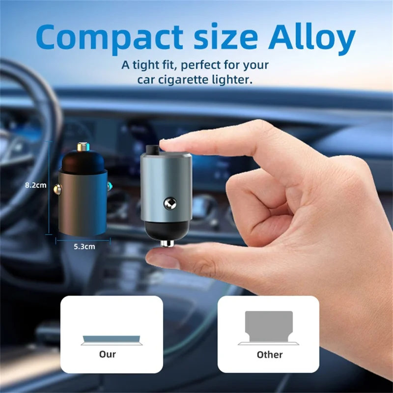 K31 PD 30W Super Fast Car Charger Cigarette Lighter Adapter for Phones / Tablets