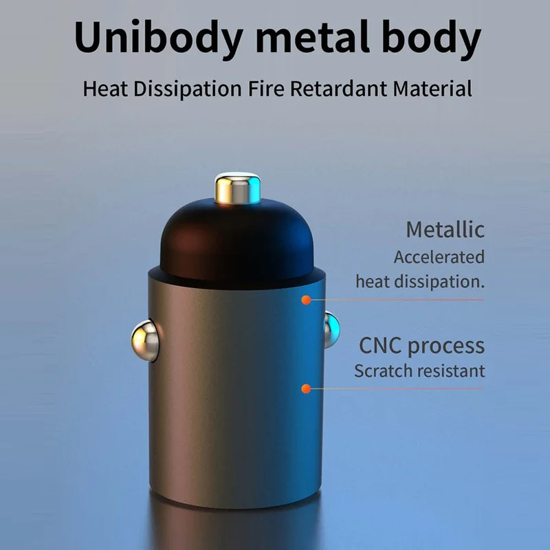 K31 PD 30W Super Fast Car Charger Cigarette Lighter Adapter for Phones / Tablets