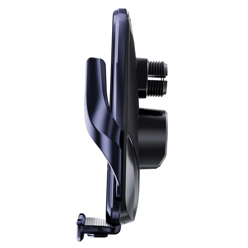 SD30 15W Car Wireless Charging Phone Holder 360° Rotation Smart Infrared Auto-Clamping Navigation Mount - Black