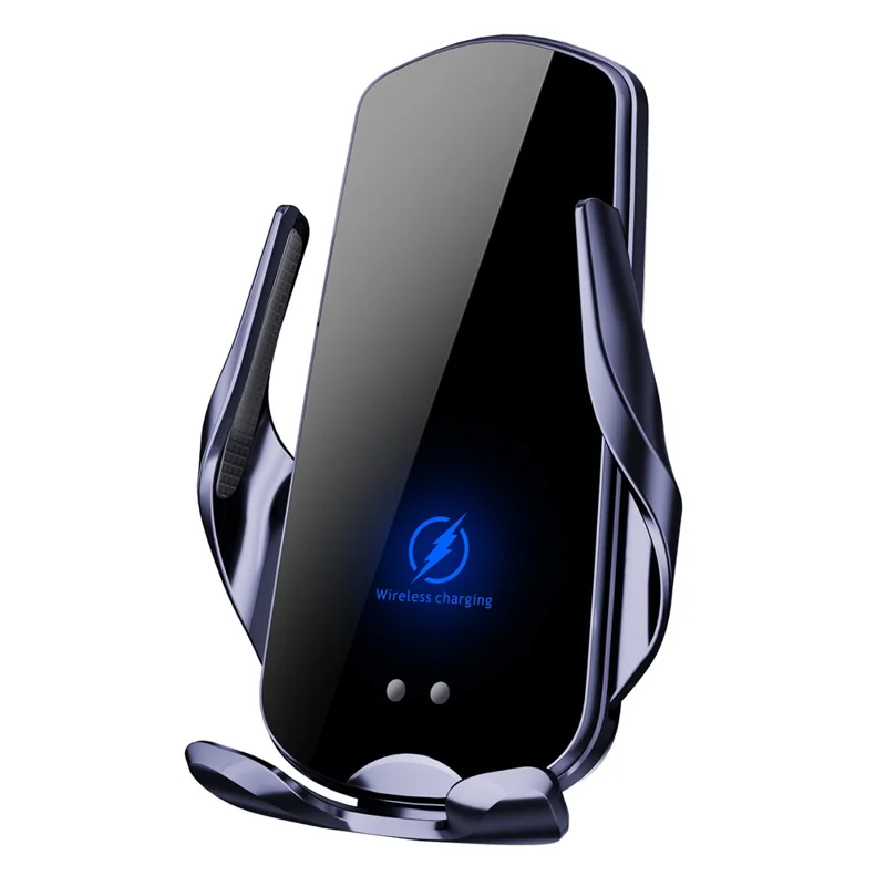 SD32 Supporto per Telefono Auto con Ricarica Wireless Veloce 15 W, Montaggio su Bocchetta d'Aria con Rotazione di 360°, Chiusura Automatica, Navigazione - Nero