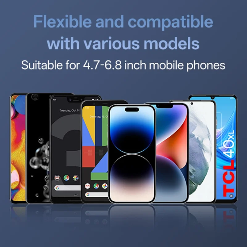 SD32 Supporto per Telefono Auto con Ricarica Wireless Veloce 15 W, Montaggio su Bocchetta d'Aria con Rotazione di 360°, Chiusura Automatica, Navigazione - Nero