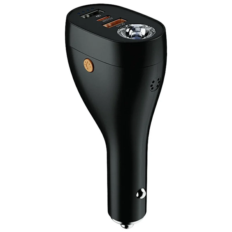 A13 multifunktionales QC3.0-Autoladegerät Notfall-Tool Sicherheitshammer Sicherheitsgurt-Schneider mit LED-Taschenlampe 2000 mAh Powerbank