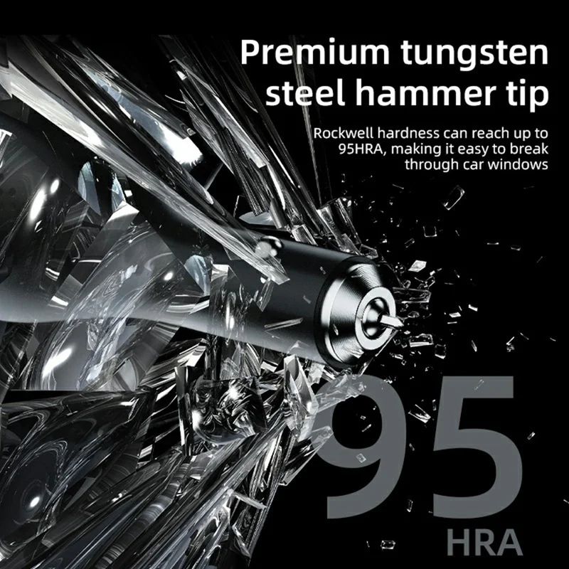 A13 multifunktionales QC3.0-Autoladegerät Notfall-Tool Sicherheitshammer Sicherheitsgurt-Schneider mit LED-Taschenlampe 2000 mAh Powerbank