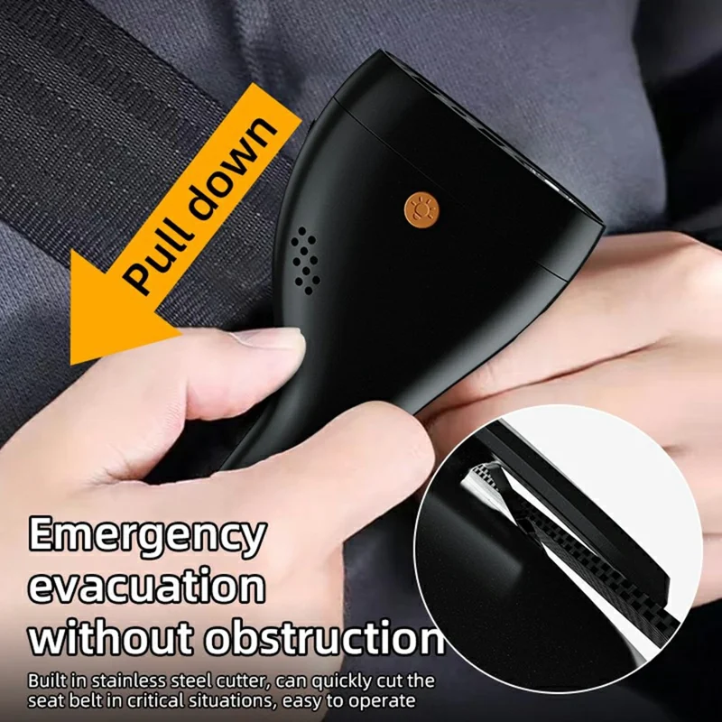 A13 multifunktionales QC3.0-Autoladegerät Notfall-Tool Sicherheitshammer Sicherheitsgurt-Schneider mit LED-Taschenlampe 2000 mAh Powerbank