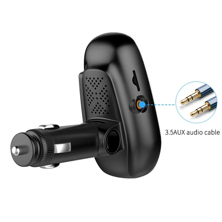 BT29A EQ FM Bluetooth-compatible Transmitter Car MP3 TF/U Disk Player with QC 3.0 + Type-C Fast Charging