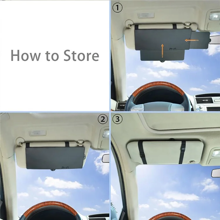 Parasole estensibile universale per parasole auto Blocco abbagliamento Parasole auto Blocco raggi UV Accessori auto 