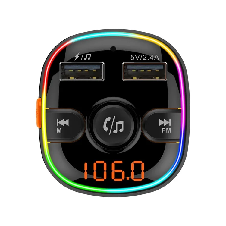 BC52L Car Bluetooth 5.0 FM Transteur MP3 Adapter Musique Audapter