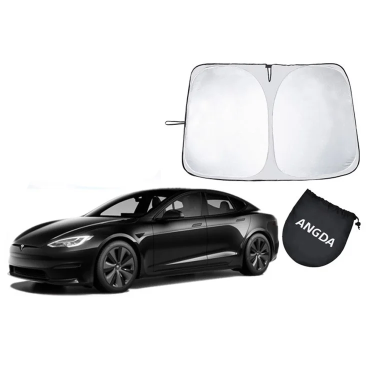 Per Tesla Model Y (2016-2022) Foldabe 210T Protezione dai raggi UV Isolamento termico Parasole Parasole Sole Protettore Sole Ombra