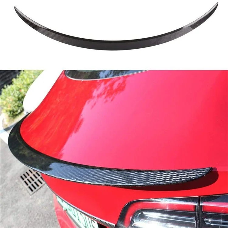 Car Spoiler Wing Decorative Strip Spoiler Non-Punching Car Rear Wing für Tesla Model 3 (17-22) - Hochglanz-Lackierung