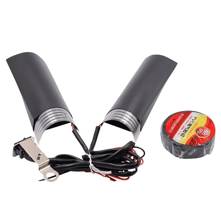 CS-054B1 Coppia di Manopole Riscaldate per Motocicletta 12V, 3a Generazione, Riscaldamento Rapido, Controllo a Due Velocità