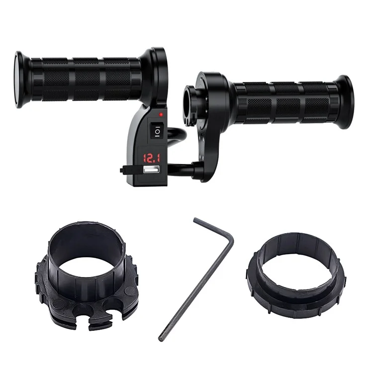 Wupp CS-503A1 1Pair Motocicleta de Inverno Afilia Aquecida Molo de Aquecimento Elétrico Universal 12V Aquecimento Modificado Grips E-Bike Mais Quente - Vermelho