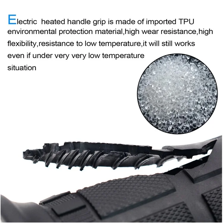 Wupp CS-503A1 1Pair Motocicleta de Inverno Afilia Aquecida Molo de Aquecimento Elétrico Universal 12V Aquecimento Modificado Grips E-Bike Mais Quente - Vermelho