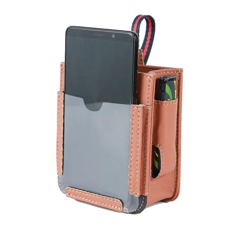 Multifuncional Carro Bolso de Bolso de Couro PU ar Anteriores Baco de Baco de Saco de Acessórios de Interior - Castanho