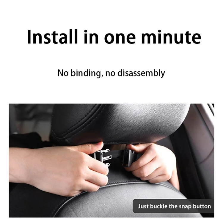 BY-1050 Multi-Pocket Car Back Seat Organizer Protector Hanging Storage Bag with Transparent Tablet Pouch