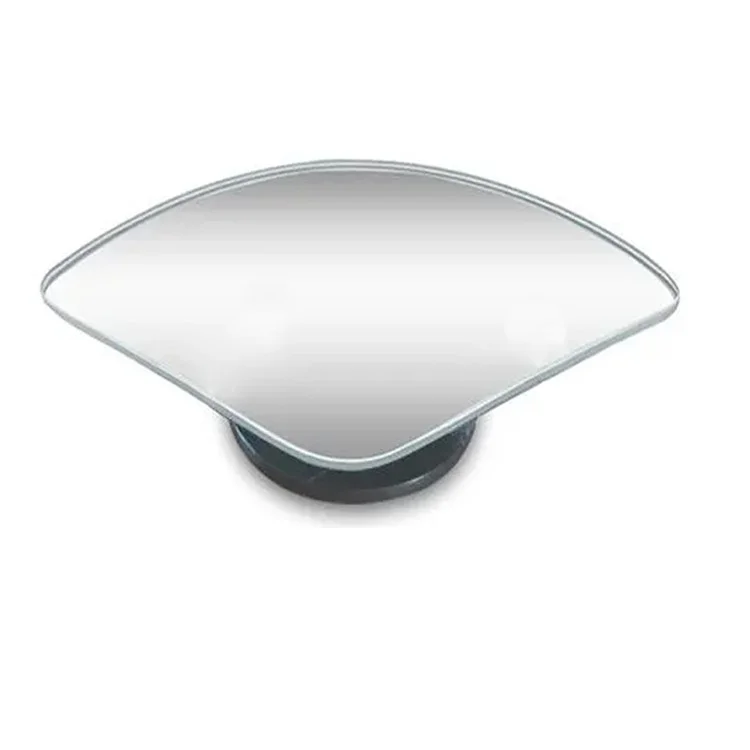 DM-074 2 Pièces Miroir Angle Mort de Voiture en Forme d'Éventail 360 Degrés Rotation Grand Angle Sans Cadre 