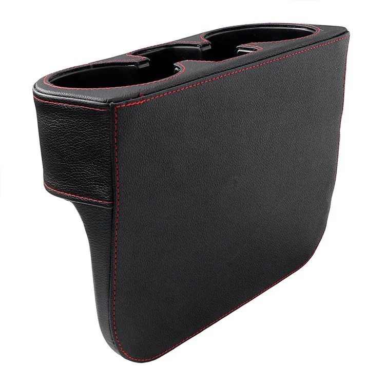 BY-113 Car Drink Holder Universal Auto Seat Side Cup Holder Leather Multifunctional Car Gap Storage Box