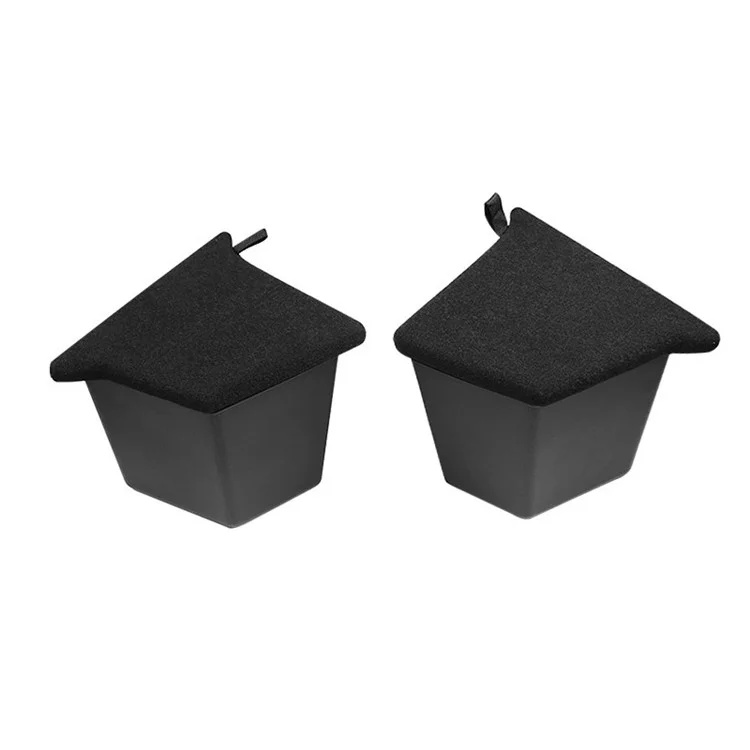 M10357 1 Set für Tesla Model Y Auto Kofferraum Aufbewahrungsbox TPE-Box Organizer mit Griffdesign Flockmasche Deckel