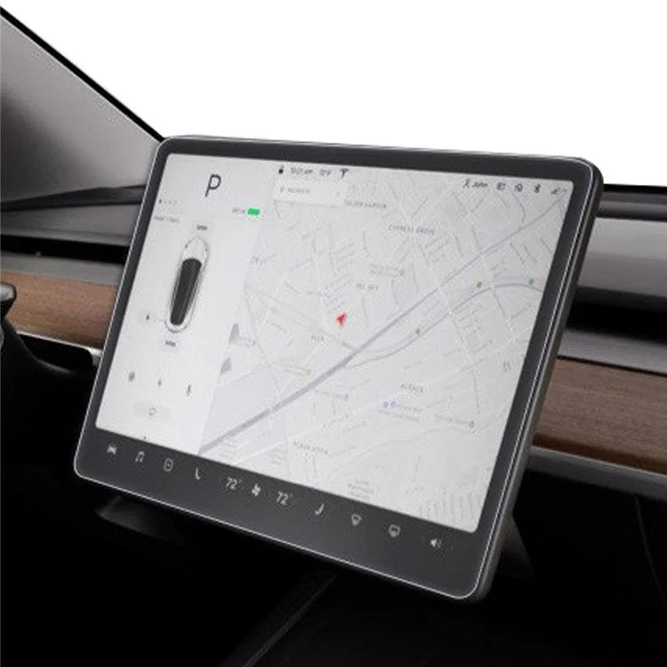 M30116 Für Tesla Model 3 / Y Gehärtetes Glas Schutzfolie Auto Display Navigationsbildschirm Schutz (Matt Textur)