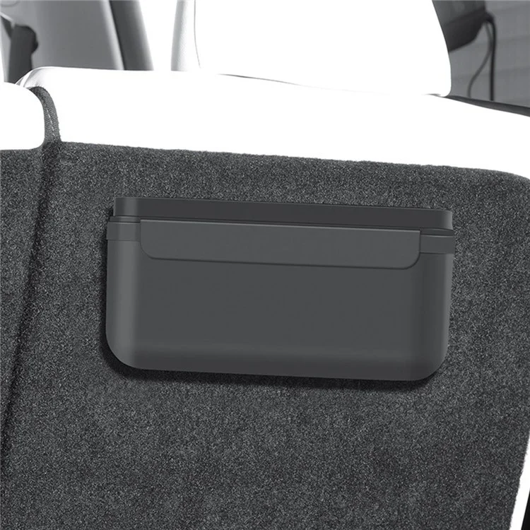 TSL261 For Tesla Model 3 / Y 17-22 Car Center Console Organizer TPE Self-adhesive Auto Armrest Storage Box