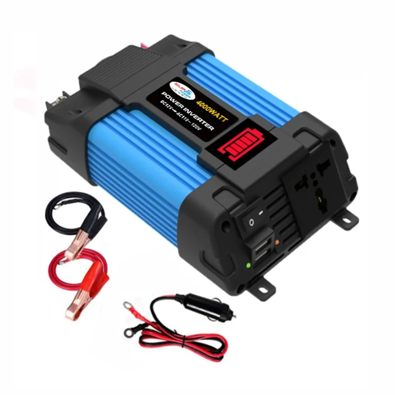 SOLIKETECH 300W 12V-110V Power Inverter LED Battery Display Mini Car Power Inverter Converter with Cigarette Lighter Cable