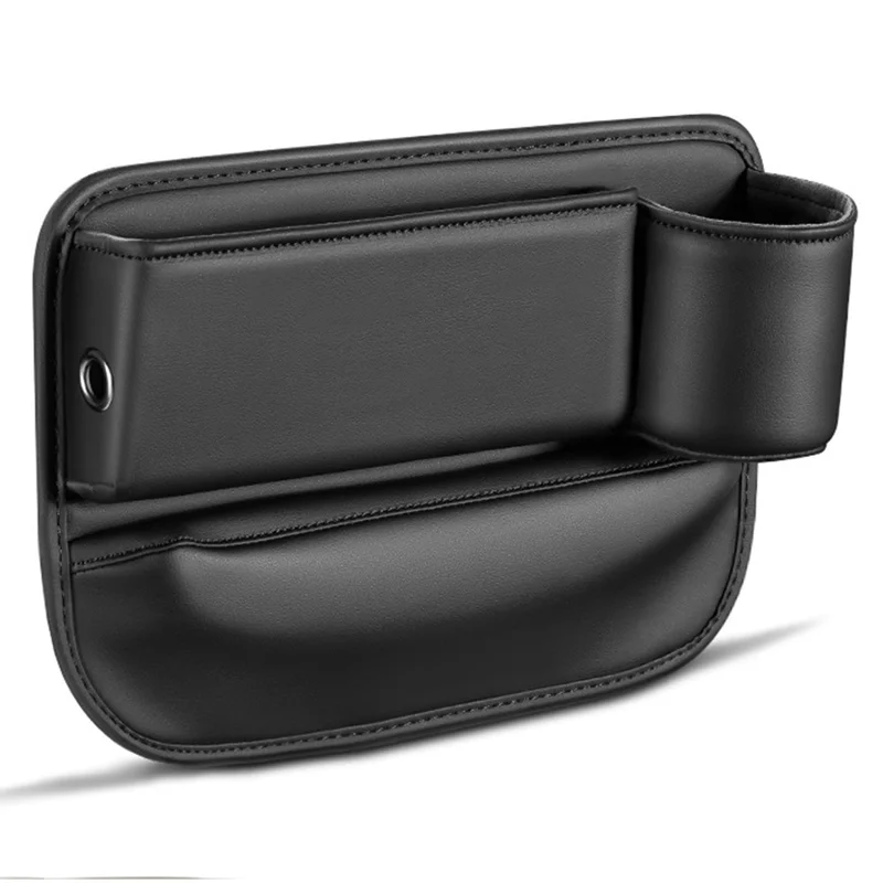 Car Seat Gap Filler Organizer Multifunctional Auto Console Side Storage Box with Cup Holders - Co-driver Position