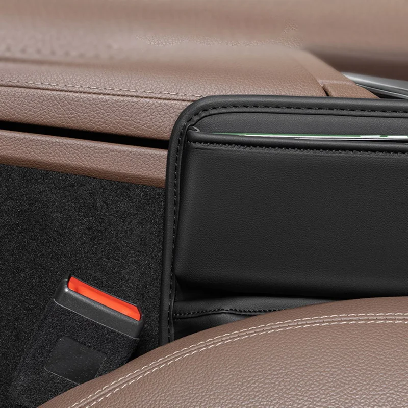 Car Seat Gap Filler Organizer Multifunctional Auto Console Side Storage Box with Cup Holders - Co-driver Position